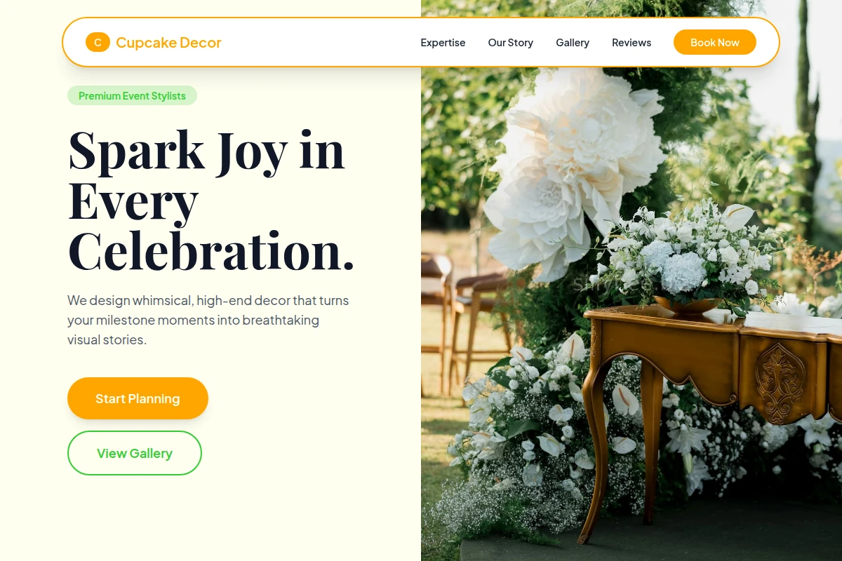 Cupcake Event Decor