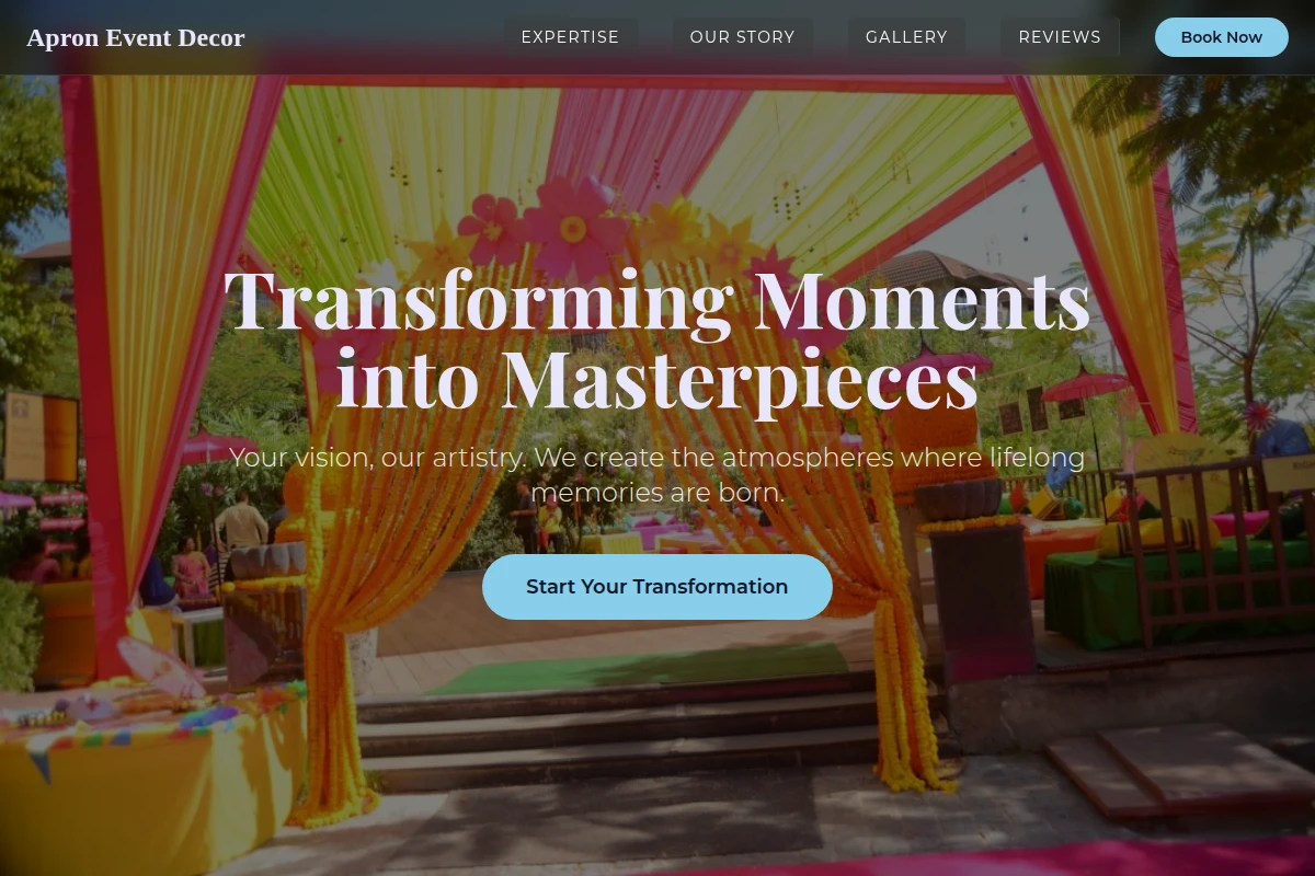 Apron Event Decor