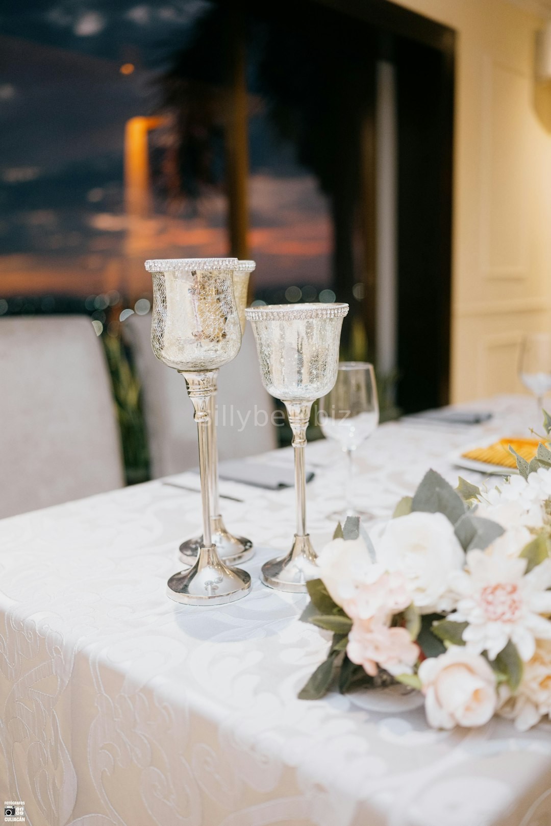 Beautifully decorated event space